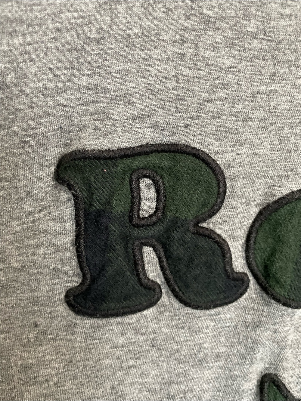 Roots Long Sleeve Raglan Tee Green Gray Plaid Women’s Small - Picture 4 of 9